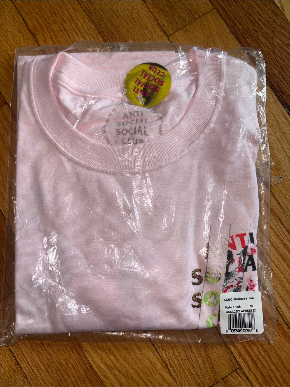 Anti Social Social Club Pale Pink Graphic Tee Women